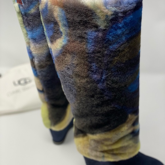 UGG Women's X Claire Tabouret Fluff Boot Suede - Picture 4 of 9